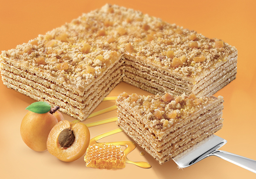 Marlenka honingtaart abrikoos